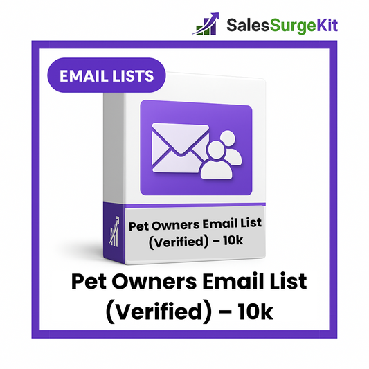 Pet Owners Email List (Verified) – 500