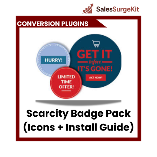 Scarcity Badge Pack (Icons + Install Guide)