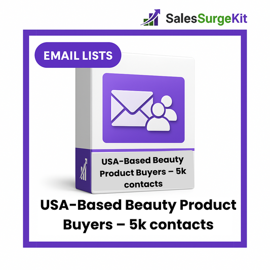 USA-Based Beauty Product Buyers – 5k contacts